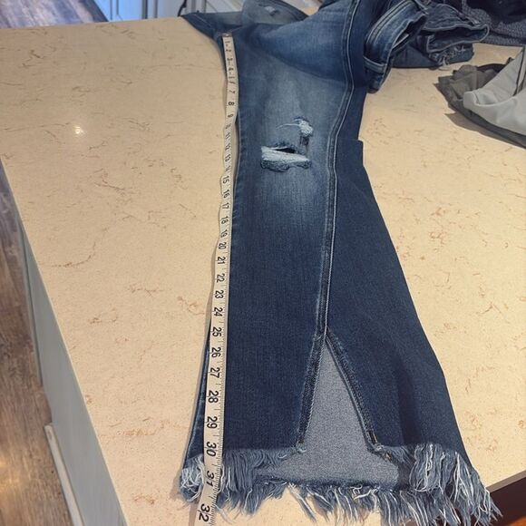 Kancan festival high rise fray hem flare jeans SZ 26 - Picture 11 of 13